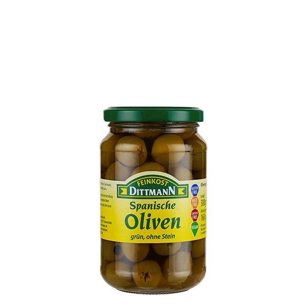 Feinkost Dittmann Oliven grün ohne Stein 160g