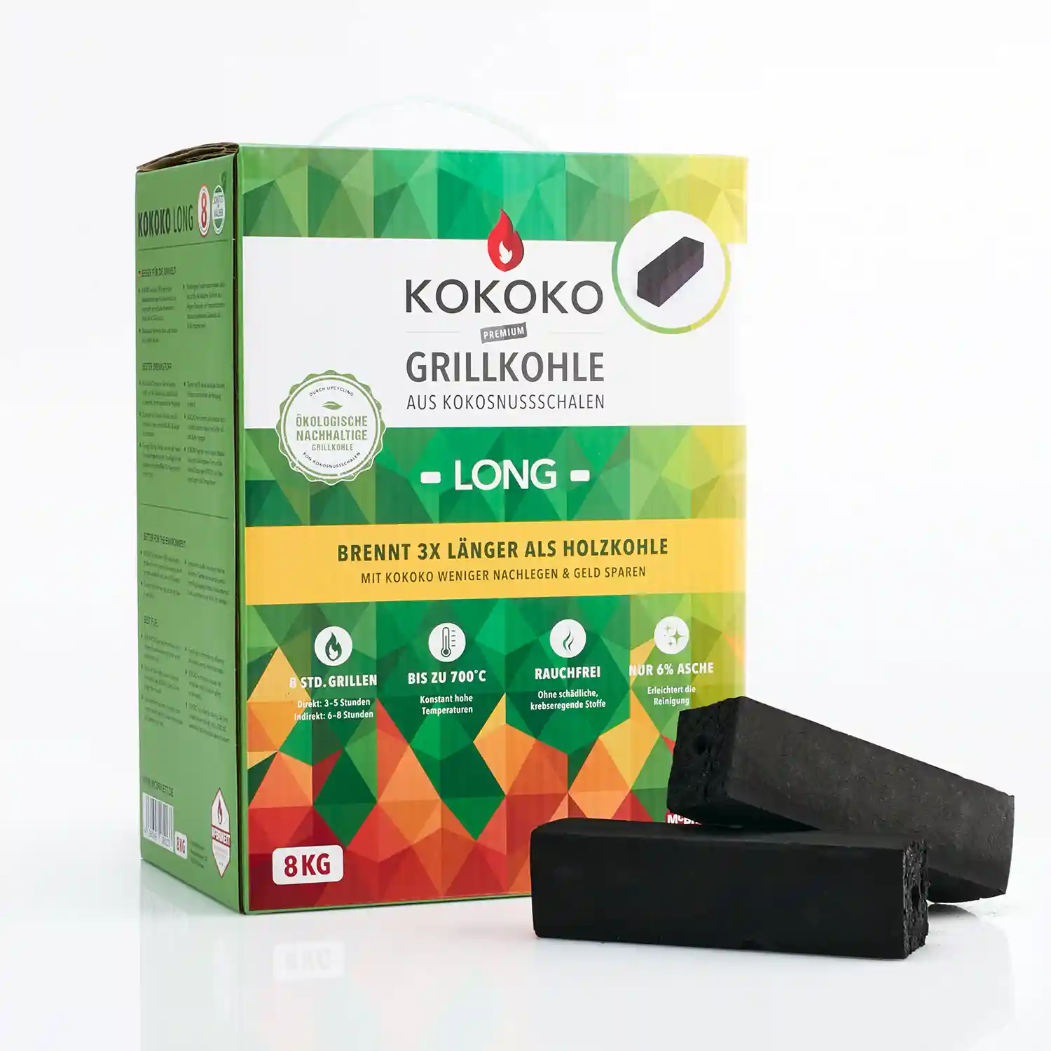Grillkohle KOKOKO LONG