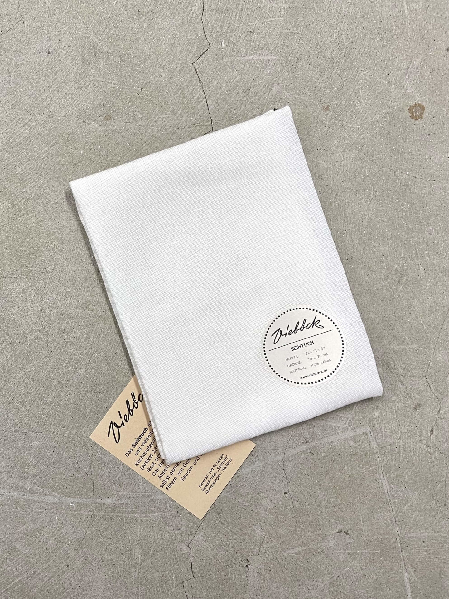 Seihtuch aus Leinen – Passiertuch von Vieböck – Bild 3