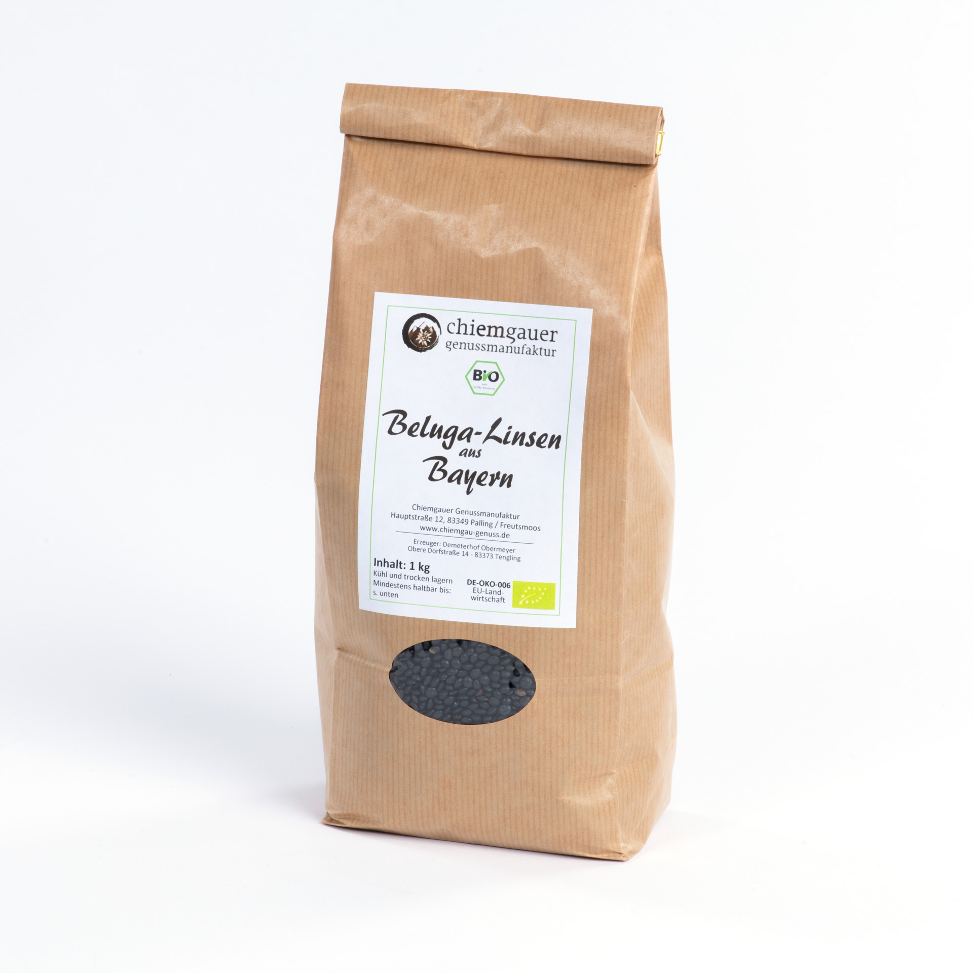 Bayerische Belugalinsen aus Demeteranbau 1kg*