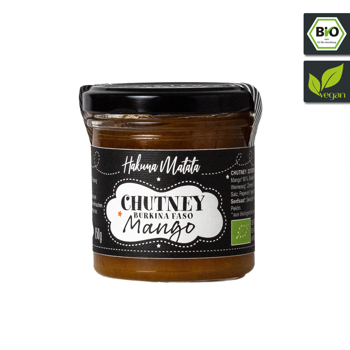 6x (VPE) 150g Bio Mango Chutney