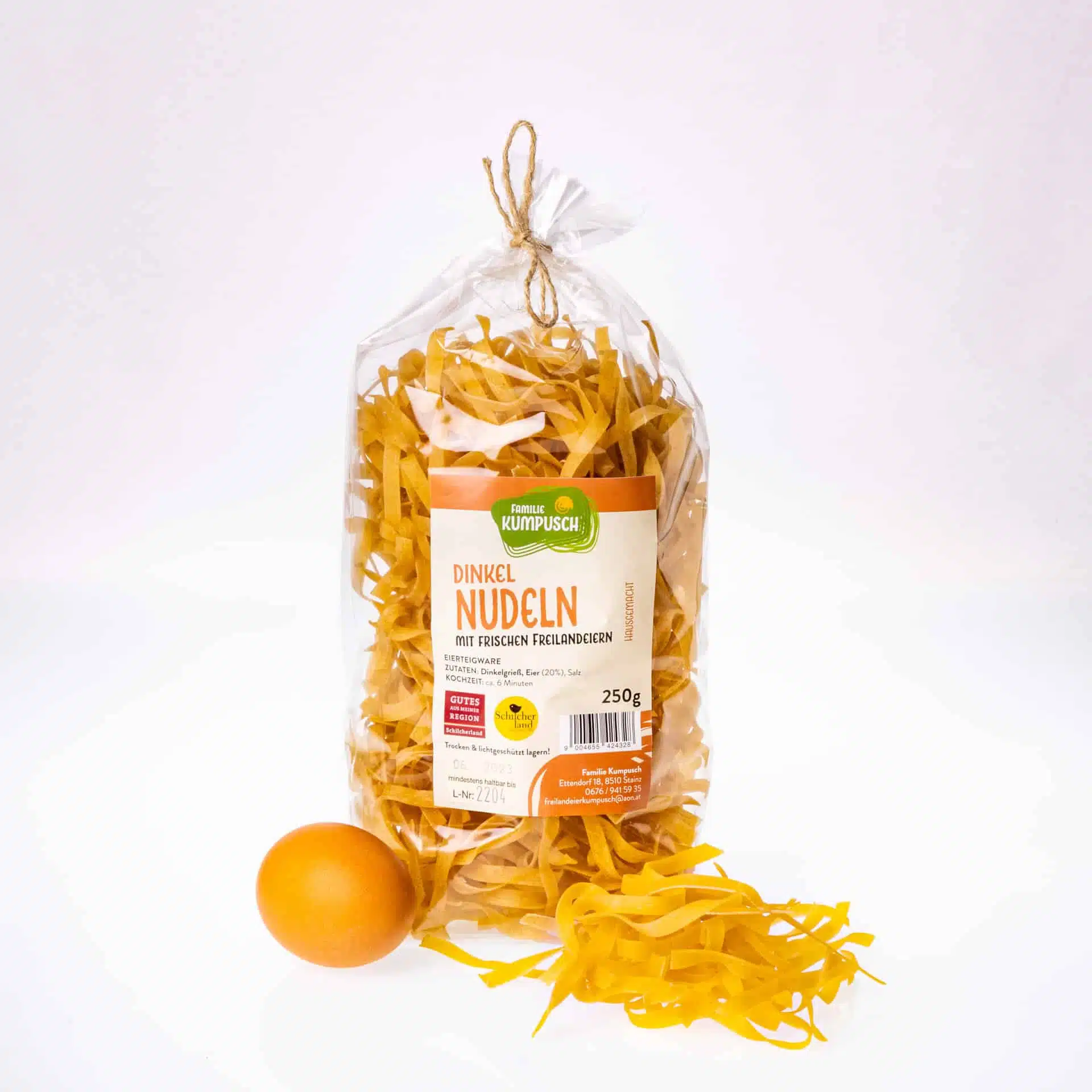 Dinkel-Nudeln 250g – Bild 2