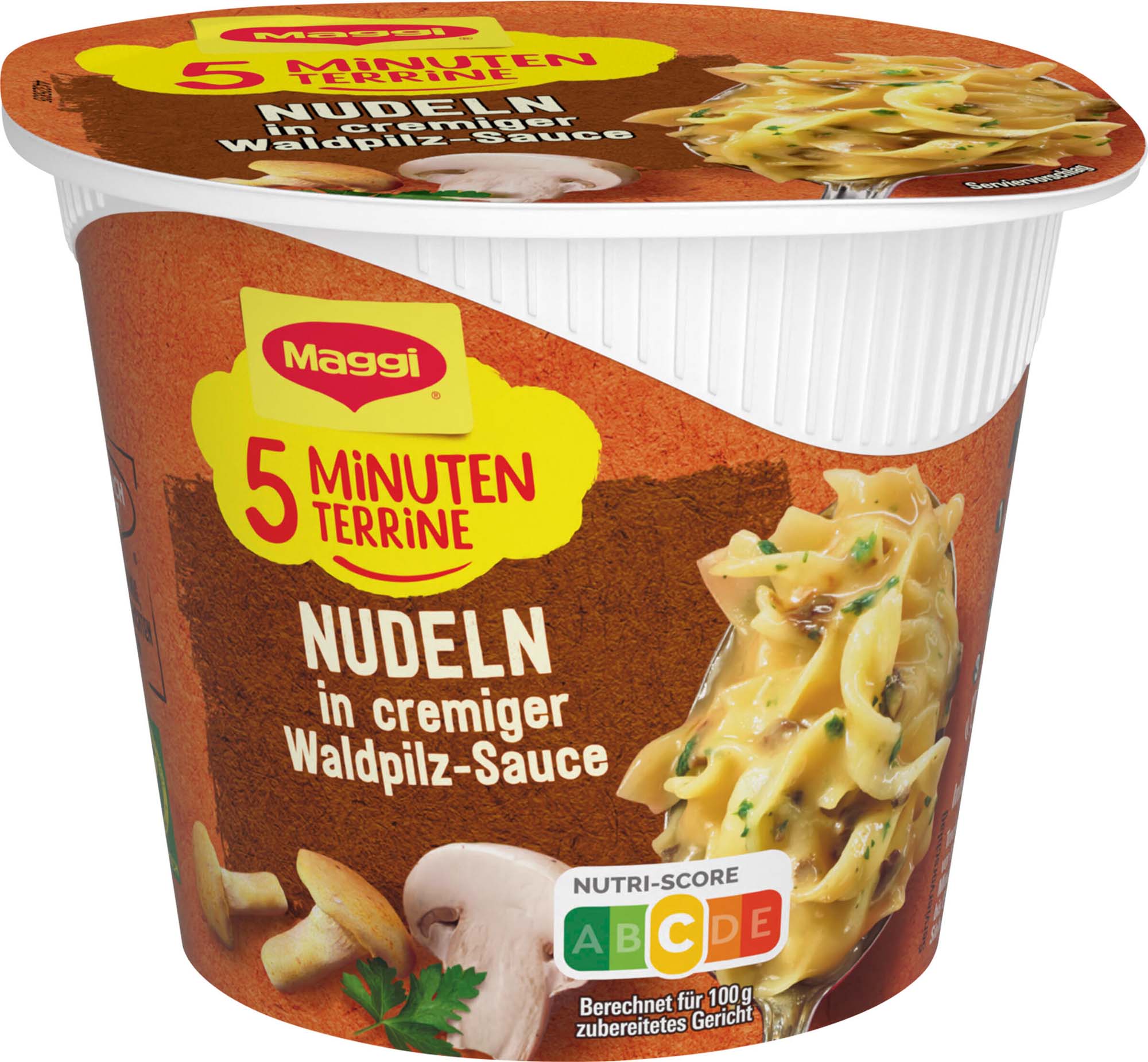Maggi 5 Minuten Terrine Nudeln in Waldpilz-Rahmsauce 56g