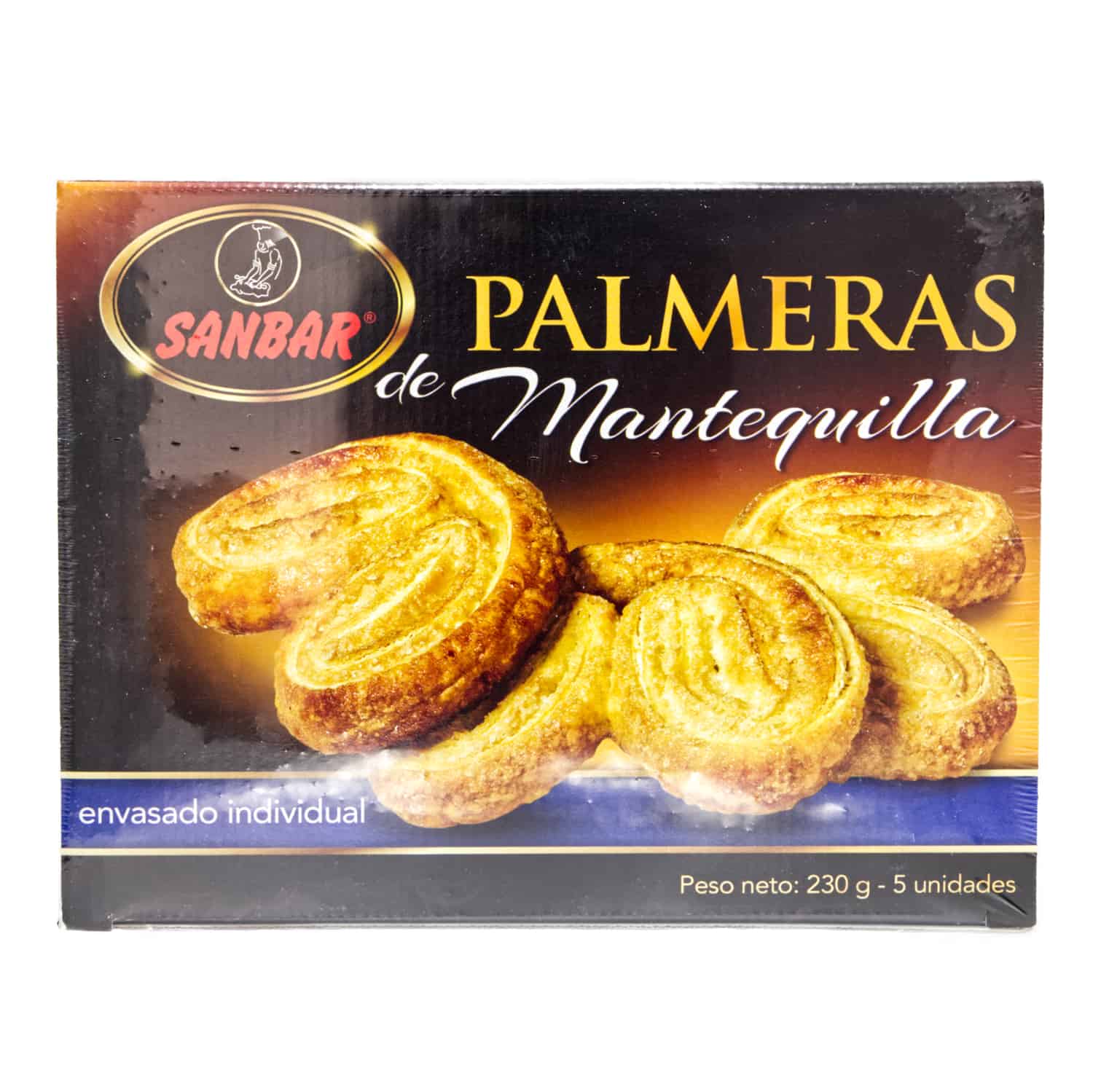 Palmeras de Mantequilla – Sanbar – Butterpalmen (5 Stück) 230g