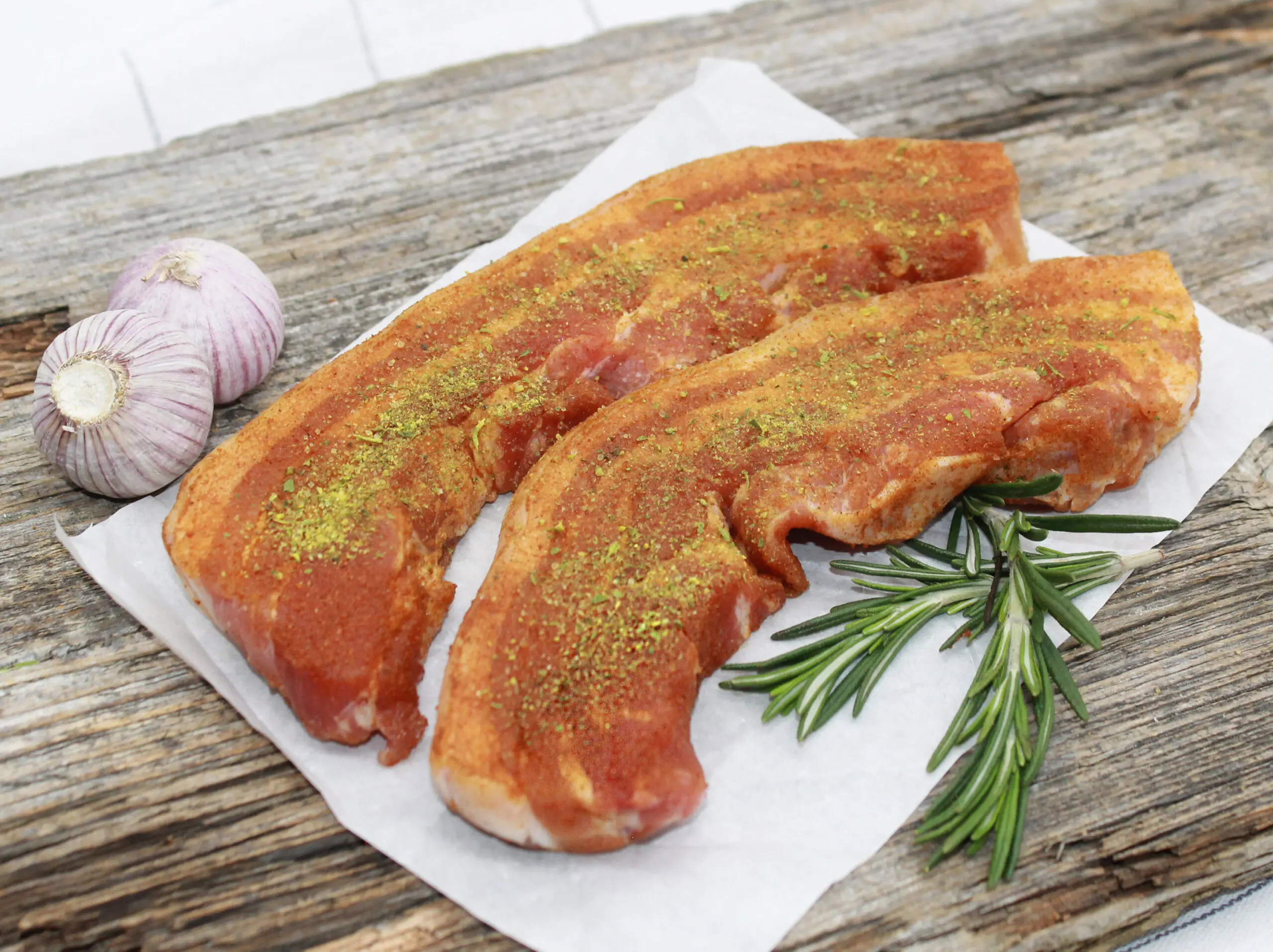 Grillbauch gewürzt | Schweinebauch Scheiben gewürzt